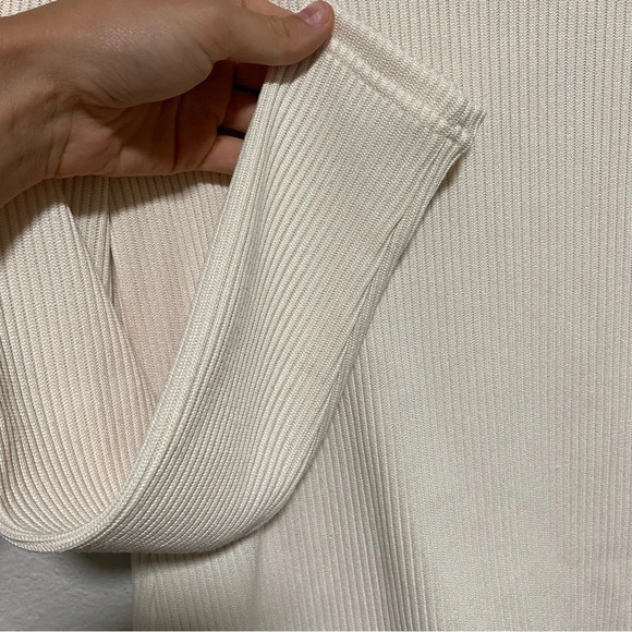 Banana Republic Off White Ribbed Square Neck Sweater - Picture 4 of 8